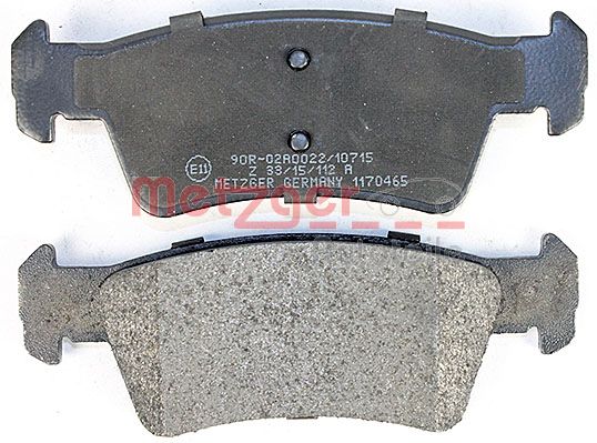 METZGER 1170465 Bremsbelagsatz, Scheibenbremse